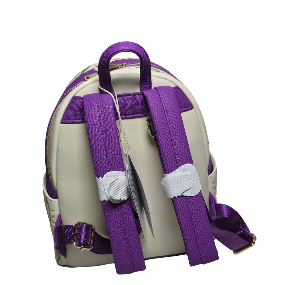 Loungefly Disney Tangled Rapunzel Pascal Dress Mini Backpack Wallet NWT - Picture 5 of 6